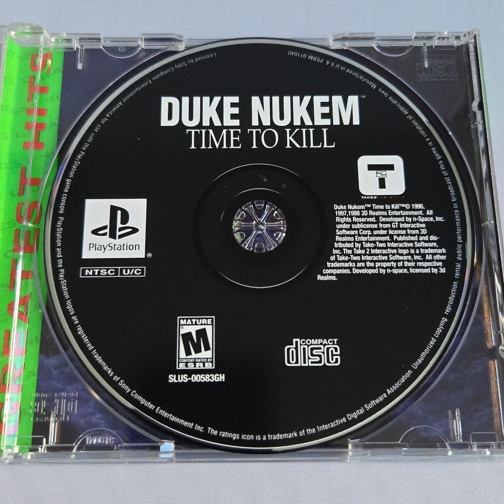 Duke Nukem Time to Kill - Sony PlayStation 1 - Complete CIB W/ Manual Tested - Picture 3 of 8
